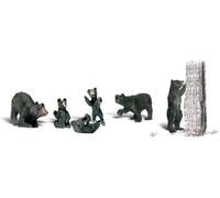 Woodland De Échelle H0 / Ho " Noir Famille D'Ours " Fin avec Détails A1885