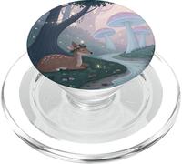 Woodland Deer and Champignons Cottagecore Dreamscape PopSockets PopGrip pour MagSafe