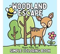 Woodland Escape Coloring Book: Bold & Easy Designs for Adults and Kids