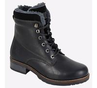 Woodland Frontière Femmes Décontracté Robe Mode Habillé Cuir Bottines Noir