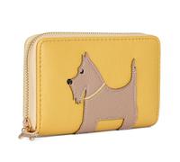 Woodland Leathers Portefeuille pour femme, porte-cartes et organiseurs d'argent, spacieux, super doux et fantaisie, sac à main pour femme, multi-compartiments, Chien Jaune, 10x15.5 cm, Porte-monnaie