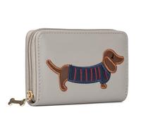 Woodland Leathers Portefeuille pour femme, porte-cartes et organiseurs d'argent, spacieux, super doux et fantaisie, sac à main pour femme, multi-compartiments, Chien Beige, 10x15.5 cm, Porte-monnaie