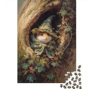Woodland Mouse Art Print Puzzle 1000 Pieces Cadeau Unique Jeu Éducatif Défi Jouet À De Qualité Supérieure Peinture Art pour Adultes Et Enfants 38x26cm/1000pcs