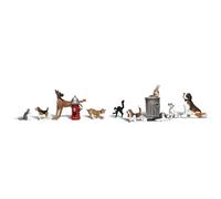 Woodland Scenics A1841 Chiens & Chats 12 Pièce Ensemble Échelle Ho - 48 Post