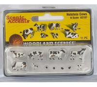 Woodland Scenics A2187 Holstein Vaches Noir Blanc Figurines Trace N 1:160 Holstein Cows