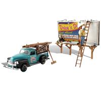 Autoscene Sign Slingers w/Pickup Truck & Figures