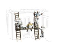 Woodland Scenics Échelle H0 / HO "Peintre Avec Échafaudage" A1890