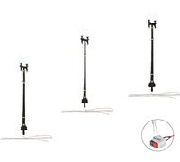 Woodland Scenics H0 Réverbère de parc double WJP5632 3 pc(s)