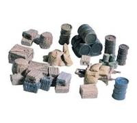 Woodland Scenics HO Scale Scenic Details Crates, Barrels, and Sacks G