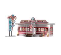 Woodland Scenics® « Miss Molly's Diner Built-&-Ready® Structure, N Scale »