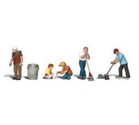 Woodland Scenics HO Scale Scenic Accents Figures/People Set Lawn Workers (5)