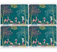 Woodland Tales Lot de 4 Grands Sets de Table Vert