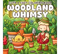 Woodland Whimsy Coloring Book: Adorable Springtime Coloring Pages for All Ages Featuring Super Cute Animal Characters with Easy and Simple Designs for Relaxation