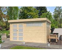 Woodlands Abri de jardin en bois avec toit plat 12 m² Modern - 4603AC