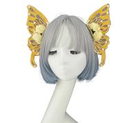 Woodlands Coiffe avec perles et aile délicate accessoire de cheveux adapté pour les événements de la Renaissance, papillon et fleur pour femme, taille unique, Comme décrit