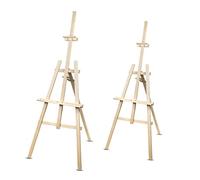 Woodok Lot de 2 chevalets de peinture 178 cm en bois de hêtre solide et écologique naturel pour adultes, enfants et artistes professionnels pliables