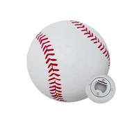 WOODONLY Décapsuleur en Bois en forme de Boule avec Aimant - Cadeaux de Noël, Anniversaire pour Homme, Père, Mari, Grand-Père, Ami, Bar à la Maison, Ouvre-bouteille (Baseball)