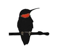 Woodpecker Bird Decor - Hummingbird Metal Art Statues | Decorative Outdoor Iron Garden Bird Decoration | for Yard Tree Fence Porch Railing | Metal Woodpecker Wall Art for Spring Summer Patio Lawn
