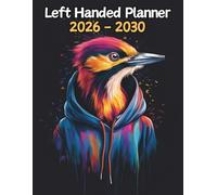 Woodpecker Left Handed Planner: 5 Year Monthly | Large 60 Month Calendar | Gift For People Who Love Avian Animals, Bird Lovers | Ideal for ... and Busy Individuals | 8.5 x 11 Inches | v1
