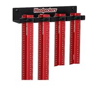 Woodpeckers Règle hexagonale 6 en 1 pour le travail du bois avec arrêt, graduations en pouces et mm, échelle de centrage zéro, mesure R2L et L2R