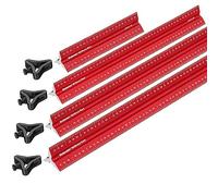 Woodpeckers Règle hexagonale de 900 mm 6 en 1 pour le travail du bois avec butée, échelles métriques et centrées, R2L et L2R, style architecte