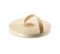 WoodPress® 15 mm Bois de Bouleau Véritable Bande de Chant en Placage Préencollé - Rouleau de 50 m - Application à Repasser