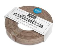 WoodPress® 15 mm Bois de Noyer Véritable Bande de Chant en Placage Préencollé - Rouleau de 7,5 m - Application à Repasser Facile à Faire soi-même, Couvre Le Bord d'un Panneau MDF Standard