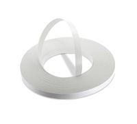 WoodPress® 15 mm Mélamine Blanc Perle Bande de Chant en Placage Préencollé - Rouleau de 50 m - Application à Repasser