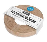 WoodPress® 15 mm Merisier Véritable Bande de Chant en Placage Préencollé - Rouleau de 7,5 m - Application à Repasser facile à faire soi-même, couvre le bord d'un panneau MDF standard