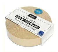 WoodPress® 19 mm Mélamine Beige Perle Bande de Chant en Placage Préencollé - Rouleau de 7,5 m - Application à Repasser Facile à Faire soi-même, Couvre Le Bord d'un Panneau MDF Standard