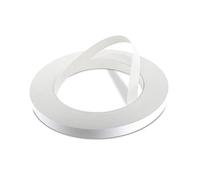WoodPress® 19 mm Mélamine Blanc Perle Bande de Chant en Placage Préencollé - Rouleau de 50 m - Application à Repasser