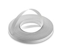 WoodPress® 19 mm Mélamine Gris Perle Bande de Chant en Placage Préencollé - Rouleau de 50 m - Application à Repasser