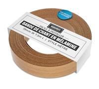 WoodPress® 19 mm Mélamine Stratifié Style Hêtre Bande de Chant en Placage Préencollé - Rouleau de 7,5 m - Application à Repasser facile à faire soi-même, couvre le bord d'un panneau MDF standard