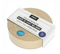 WoodPress® 22 mm Mélamine Beige Perle Bande de Chant en Placage Préencollé - Rouleau de 7,5 m - Application à Repasser Facile à Faire soi-même, Couvre Le Bord d'un Panneau MDF Standard