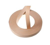 WoodPress® 30 mm Bois de Frêne Véritable Bande de Chant en Placage Préencollé - Rouleau de 50 m - Application à Repasser