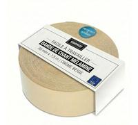 WoodPress® 30 mm Mélamine Beige Perle Bande de Chant en Placage Préencollé - Rouleau de 7,5 m - Application à Repasser Facile à Faire soi-même, Couvre Le Bord d'un Panneau MDF Standard