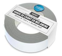 WoodPress® 30 mm Mélamine Blanc Mat Bande de Chant en Placage Préencollé - Rouleau de 7,5 m - Application à Repasser facile à faire soi-même, couvre le bord d'un panneau MDF standard