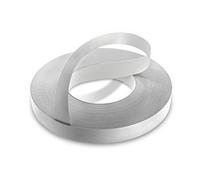 WoodPress® 30 mm Mélamine Gris Perle Bande de Chant en Placage Préencollé - Rouleau de 50 m - Application à Repasser
