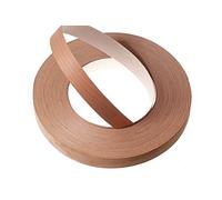 WoodPress® 30 mm Merisier Véritable Bande de Chant en Placage Préencollé - Rouleau de 50 m - Application à Repasser