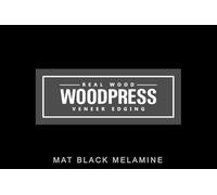WoodPress® 40 mm Mélamine Noir Mat Bande de Chant en Placage Préencollé - Rouleau de 50 m - Application à Repasser