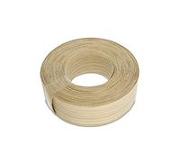 WoodPress® Bordures thermocollantes en chêne véritable de 40 mm - Rouleau de 7,5 m - Ruban de placage en bois pré-collé pour une application facile - Couvre le bord d'un panneau MDF standard