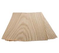 WoodPress® Placage de Bois de Chêne Véritable - Paquet de 6 Feuilles - Format A4 (environ 21 cm x 29 cm) - Placage de Marqueterie, Modélisme et Réparation de Meubles