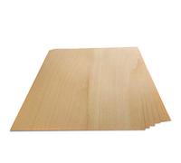 WoodPress® Placage de Bois de Hêtre Véritable - Paquet de 6 Feuilles - Format A4 (environ 21 cm x 29 cm) - Placage de Marqueterie, Modélisme et Réparation de Meubles