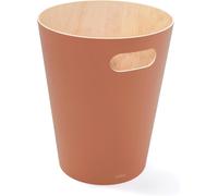 Woodrow Poubelle Ou Corbeille À Papier Moderne En Bois D'une Capacité De 7,5 L Pour Salle De Bain, Bureau, Et Bien Plus Encore, Hêtre Commun, Sierra