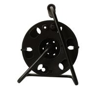 Woods 22849 Enrouleur de cordon avec support en métal, noir, peut contenir jusqu'à 45,2 m 16/3 AWG par Woods