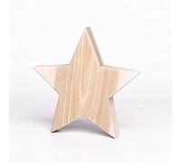 WOODS Étoile en bois de frêne I Décoration en bois fabriquée à la main en Bavière I Étoile en bois à poser - Décoration de Noël confortable pour fenêtre, couloir, porte, etc. I Grande étoile en bois 30 x 30 cm