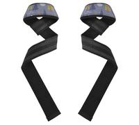 Woods Gooses Bandages de poignet et sangles de levage Gris 66 cm Accessoires de gym pour haltérophilie, soulevé de terre, exercice, musculation