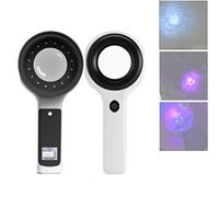 Woods Lamp Analyseur de peau professionnel pour soins du visage, détecteur de lumière noire pour analyser la peau, détecte la teigne de chien/chat, urine d'animaux, moisissures