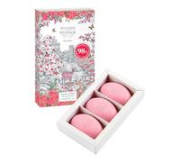 Woods of Windsor Barre de savon à la rose, barre de savon hydratante au beurre de karité, végétale avec des notes de feuille de violette et de rose Otto 3 x 60 g
