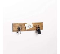 WOODS - Porte-clés mural en bois aimanté - décoration / peut servir de porte-couteaux - fabriqué à la main en Bavière - chêne - 30 cm
